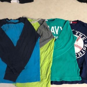 Boys L bundle 4 long sleeve shirts